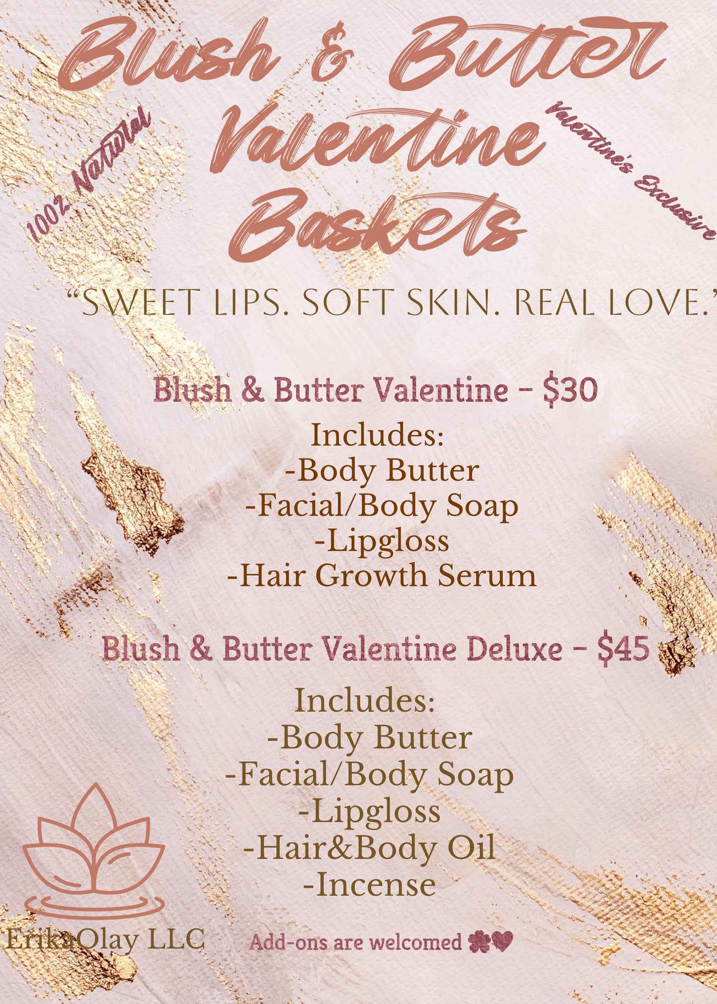 Blush & Butter Valentines Baskets